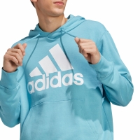 Hanorac Bluza meska adidas Essentials French Terry Big Logo blekitna IC9367