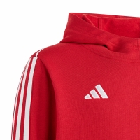 Hanorac Bluza dla dzieci adidas Tiro 23 League Sweat czerwono-biala HS3607