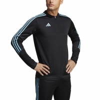 Bluza meska adidas Tiro 23 Club Training Top czarno-blekitna IC1580