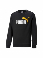 Bluza neagra sport Puma Logo Crew copii