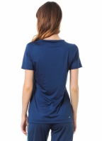 Tricou sala bleumarin adidas Basic Solid femei