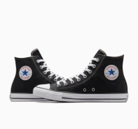 Tenisi inalti piele naturala Chuck Taylor All Star negru barbati