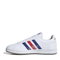 adidas Grand Court Base Beyond Shoes pentru Barbati gri alb albastru roial sca