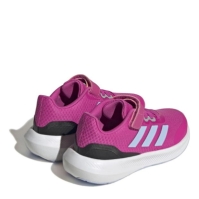 adidas RunFalcon 3.0 Elastic Lace Top Strap Shoes pentru Copii lucid fucsia albastru roz co