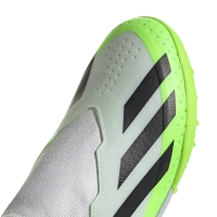 Pantof adidas X Crazyfast.3 Laceless TF 's soccer white-green IE1499 copil