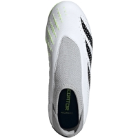 Pantof Minge Fotbal adidas 's Predator Accuracy.3 Laceless FG white-gray IF2265 copil