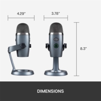 Blue Blue Yeti Nano Streaming Microphone - Grey