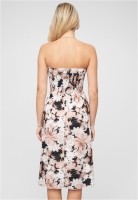 Bandeau Kleid in Wrap Look und AOP Blumen Print Cloud5ive