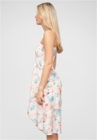 Bandeau Kleid in Wrap Look und AOP Blumen Print Cloud5ive