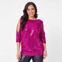 Be You Shoulder Glitter Top