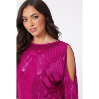 Be You Shoulder Glitter Top