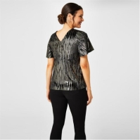 Biba Patterned Foil Top