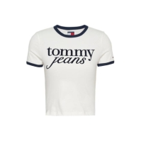 Tricou Blug Tommy TJW SLIM SH SCRIPT RINGR EXT Tommy Jeans