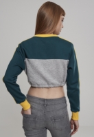 Cropped 3-Tone Stripe Crew dama Urban Classics