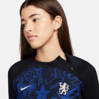 Nike Chelsea Dri-FIT Strike Drill Performance Quarter-Zip Maneca Lunga Top dama