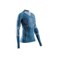 Bluza Dama X-Bionic Accumulator Light Half Zip Mineral Blue/Arctic White