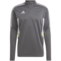 Bluza trening Men's adidas Condivo 22 Training 1/2 zip gray and white HD2312