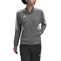 Bluza trening Jacheta Bluza fermoar 's adidas Condivo 22 Track gray and white HD2280 dama