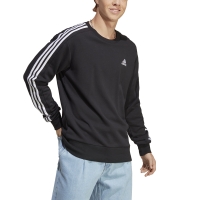 Bluza trening Adidas Essentials French Terry 3-Stripes men's black IC9317