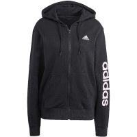 Bluza trening adidas Essentials Linear Full-Zip French Terry 's black IS2072 dama