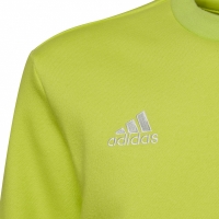 Bluza dla dzieci adidas Entrada 22 Sweat Top limonkowa HC5043