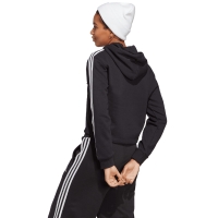 Bluza trening Hanorac 's adidas Essentials 3-Stripes French Terry Crop black IC8767 dama