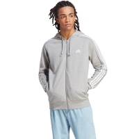 Bluza trening Hanorac adidas Essentials French Terry 3-Stripes Full-Zip men's gray IC9833