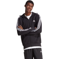 Bluza trening Hanorac adidas Essentials men's French Terry 3-Stripes Full-Zip black IC0433