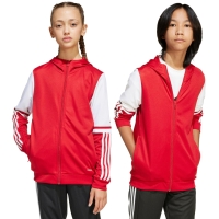 Bluza trening Hanorac adidas Squadra 25 's red and white JD4801 copil