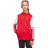 Bluza trening Hanorac adidas Squadra 25 's red and white JD4801 copil