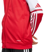 Bluza trening Hanorac adidas Squadra 25 's red and white JD4801 copil