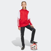 Bluza trening Hanorac adidas Squadra 25 's red and white JD4801 copil