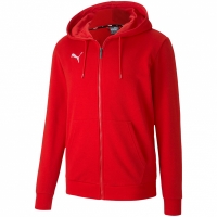 Jacheta Bluza męska Puma teamGOAL 23 Casuals Hooded czerwona 656708 01