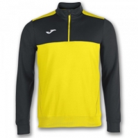 Bluza trening 1/2 Zipper Winner Yellow-black Joma