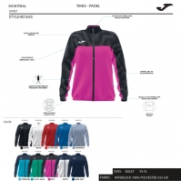 Bluza trening Bluza fermoar Montreal Fluor Pink Black Joma