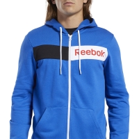 Bluza trening Reebok men's Logo FZ H blue FK6117