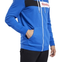 Bluza trening Reebok men's Logo FZ H blue FK6117