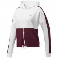 Bluza trening Reebok Te Linear Logo Ft 's burgundy-white FU2203 dama