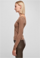 Rib Squared Neckline Longsleeve dama Urban Classics