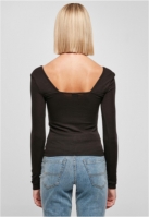 Rib Squared Neckline Longsleeve dama Urban Classics