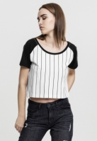 Tricou Cropped Baseball dama Urban Classics