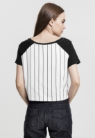 Tricou Cropped Baseball dama Urban Classics