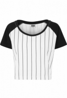 Tricou Cropped Baseball dama Urban Classics