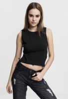 Lace Up Cropped Top dama Urban Classics