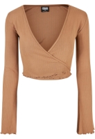 Cropped Rib Wrapped Longsleeve dama Urban Classics