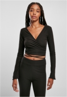 Cropped Rib Wrapped Longsleeve dama Urban Classics