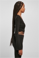 Cropped Rib Wrapped Longsleeve dama Urban Classics