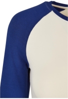 Organic Cropped Retro Baseball Longsleeve dama Urban Classics