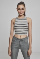 Rib Stripe Cropped Top dama Urban Classics