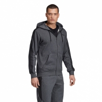 Bluza Men's adidas Essentials 3 Stripes Fullzip gray DX2528